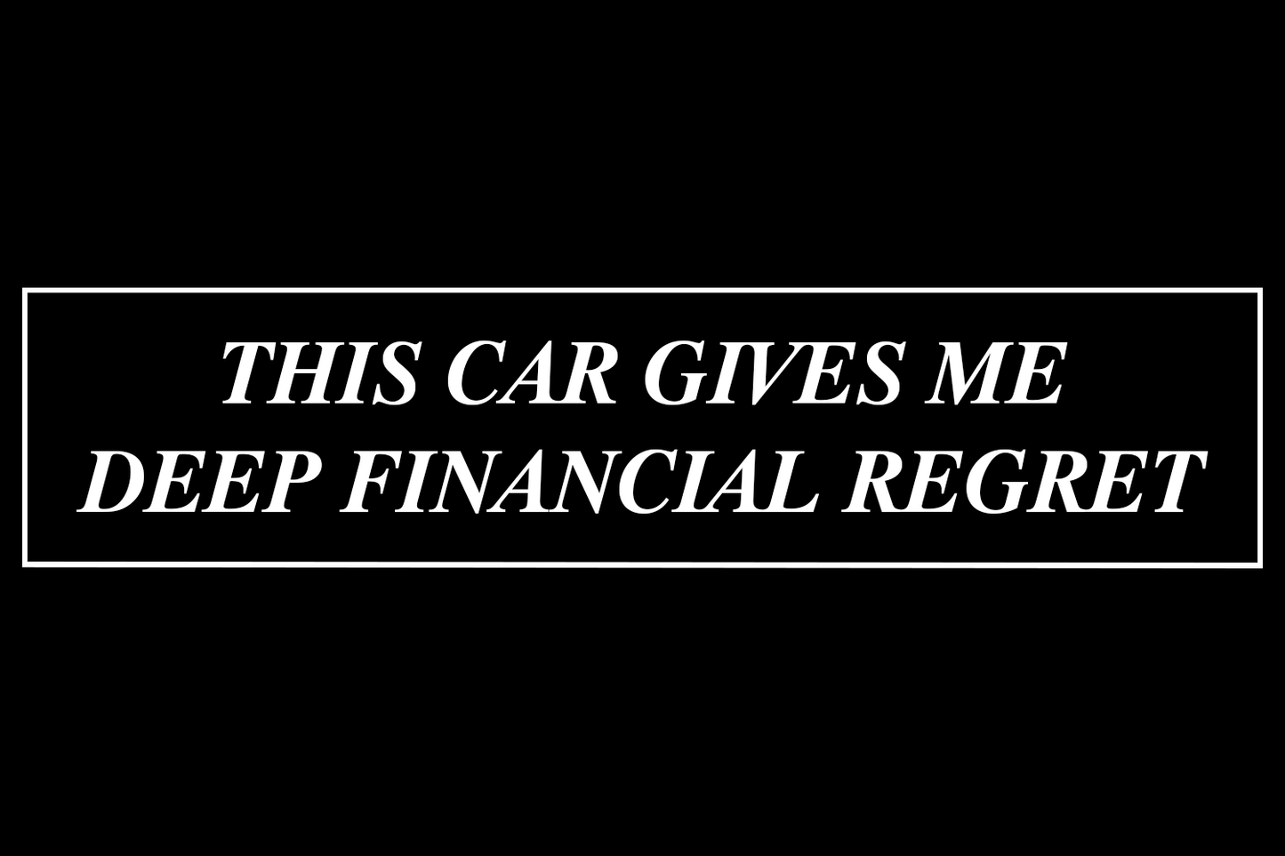 This Car Gives Me Deep Financial Regret